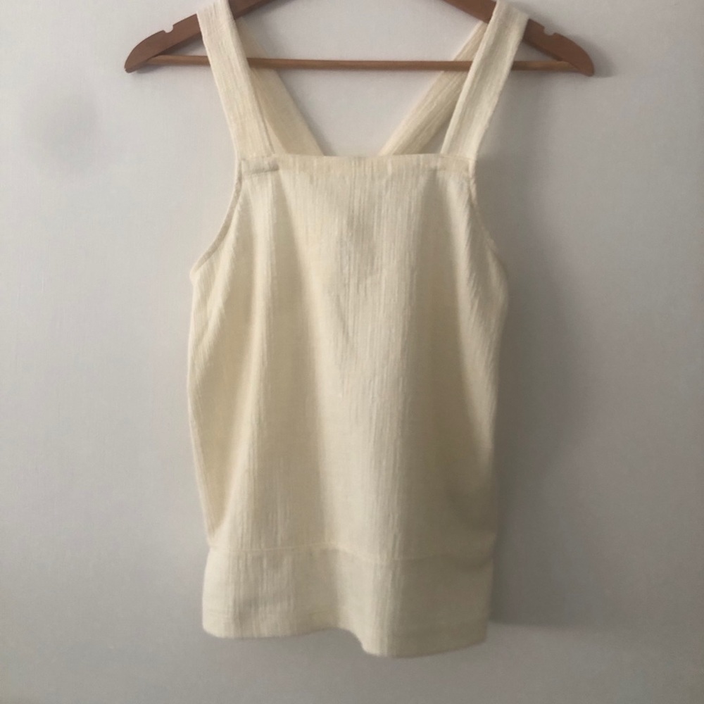 Madewell cream linen top
